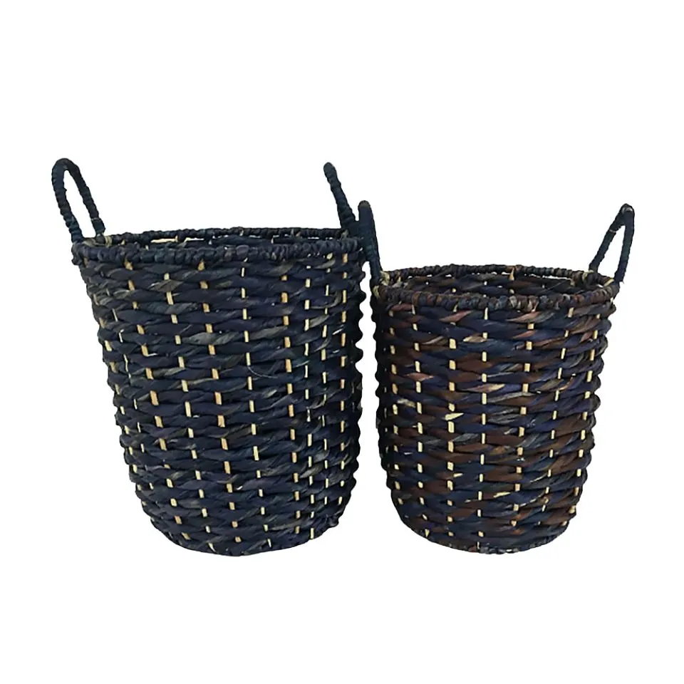 Water Hyacinth Storage Baskets SET of 2 Manufacturer