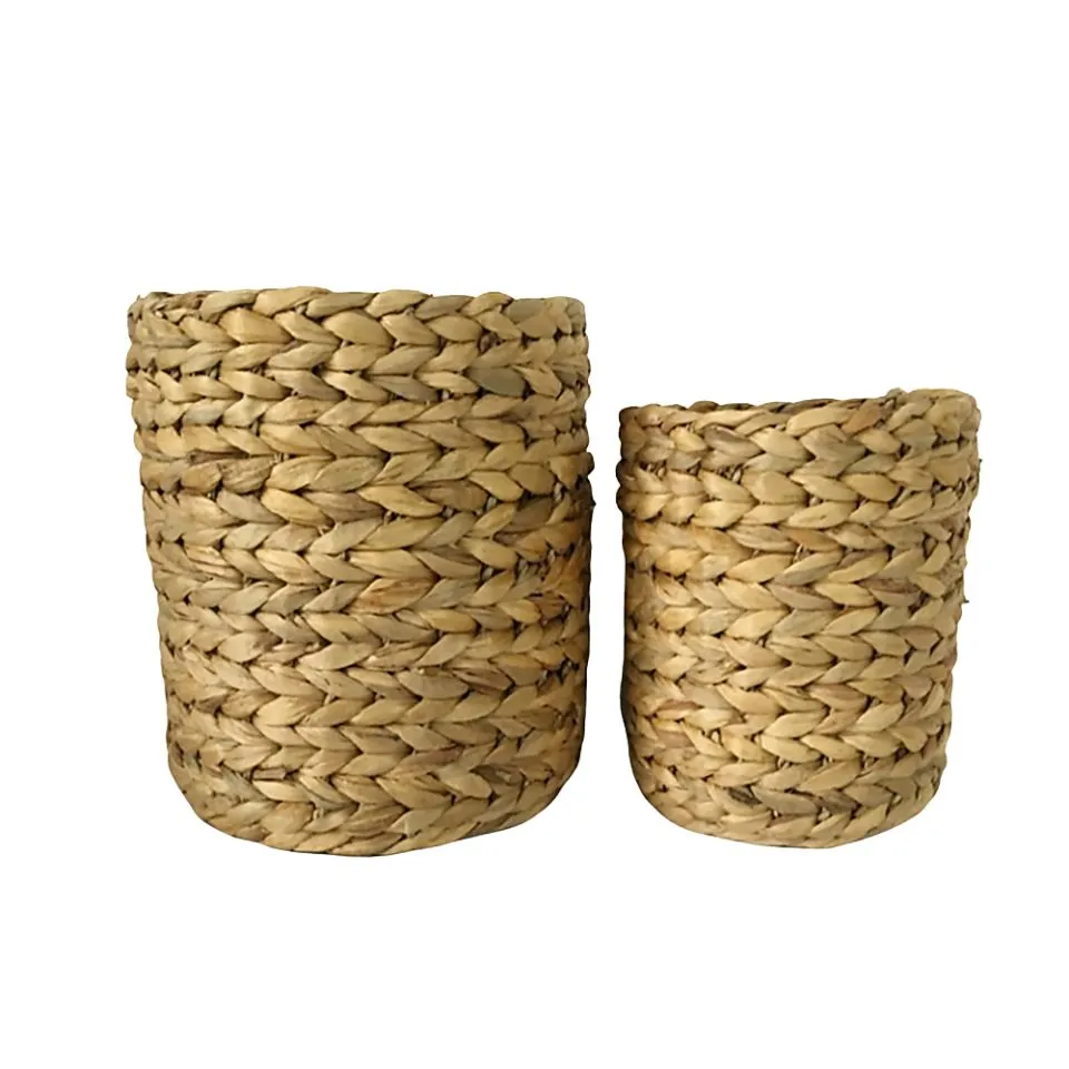 Water Hyacinth Storage Baskets SET of 2 Vietnam