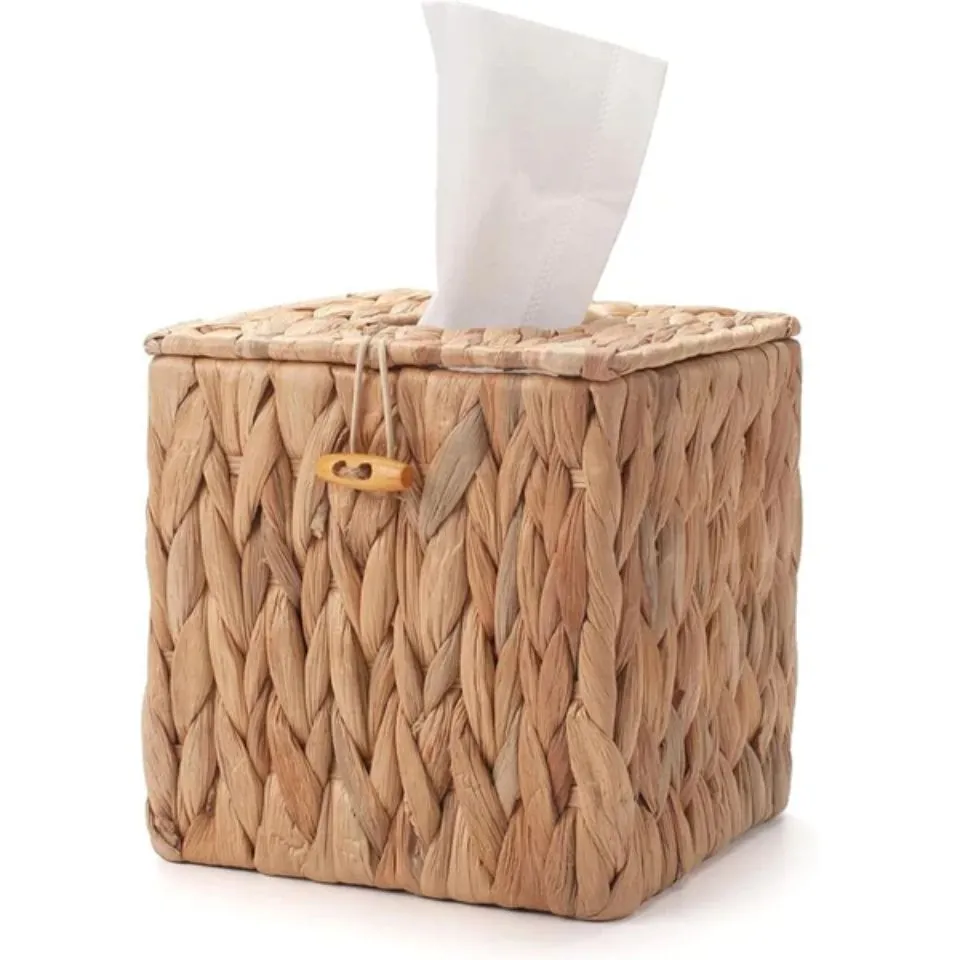 Water Hyacinth Tissue Napkin Box Handicraft