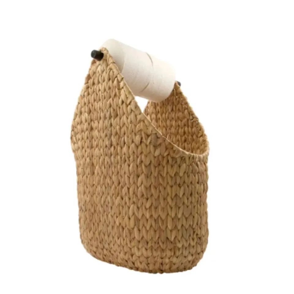 Water hyacinth Toilet Roll Holder Private Label