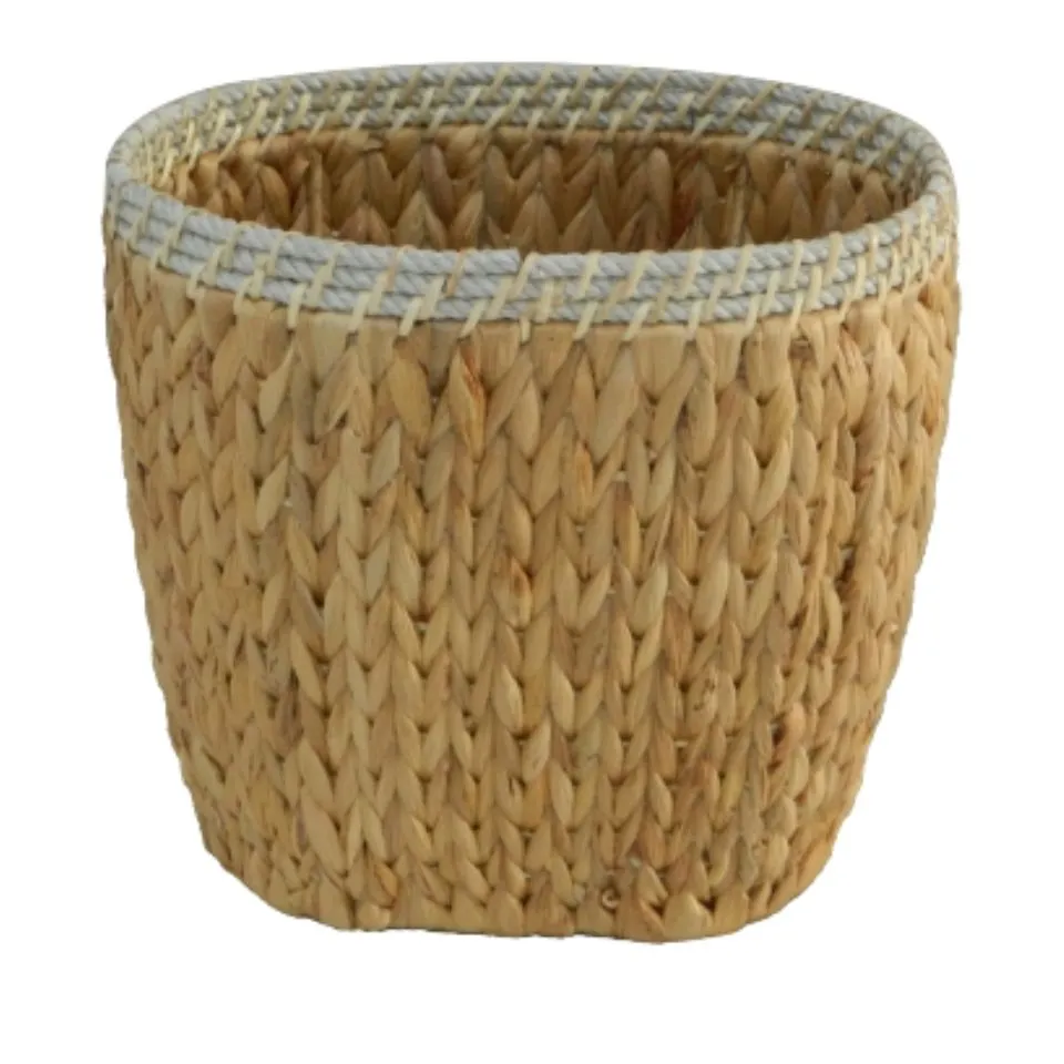 Water Hyacinth Trash Basket Handicraft