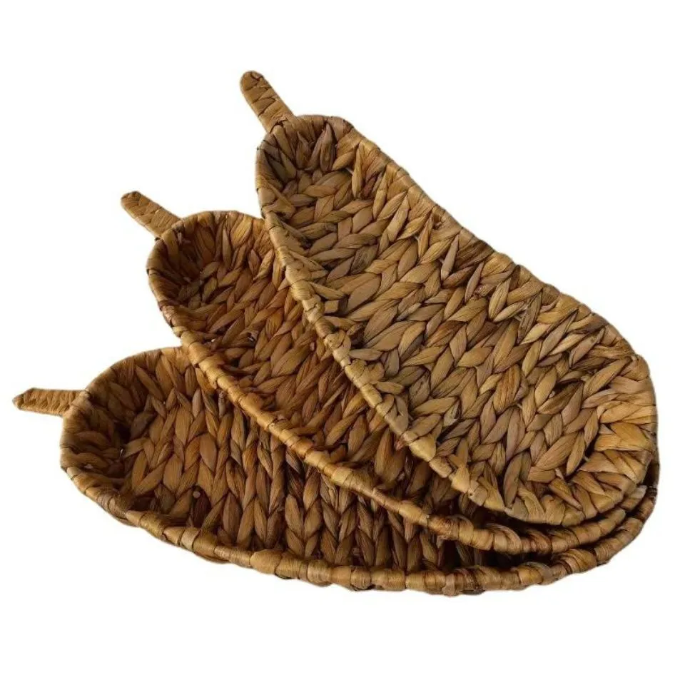 Water Hyacinth Tray For Decor Table Handicraft