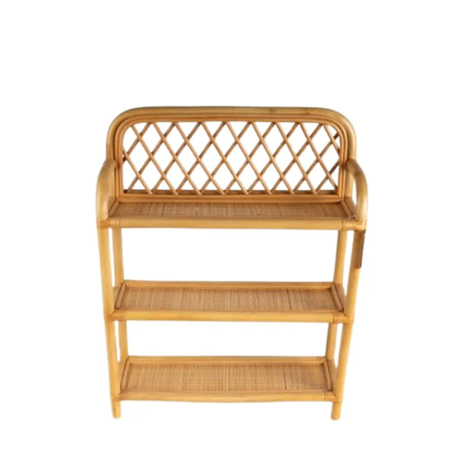 Wicker 3 Tier Rattan Shelf Short Lead Time