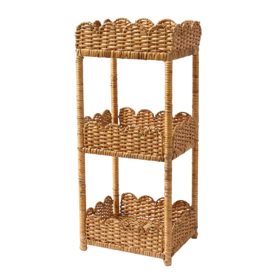 Wicker 3 Tier Rattan Shelf Hight Quality