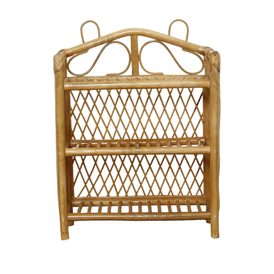 Wicker 3 Tier Rattan Shelf Vietnam