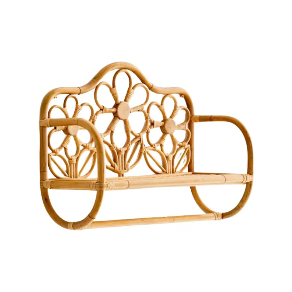 Wicker Rattan Wall Shelf OEM