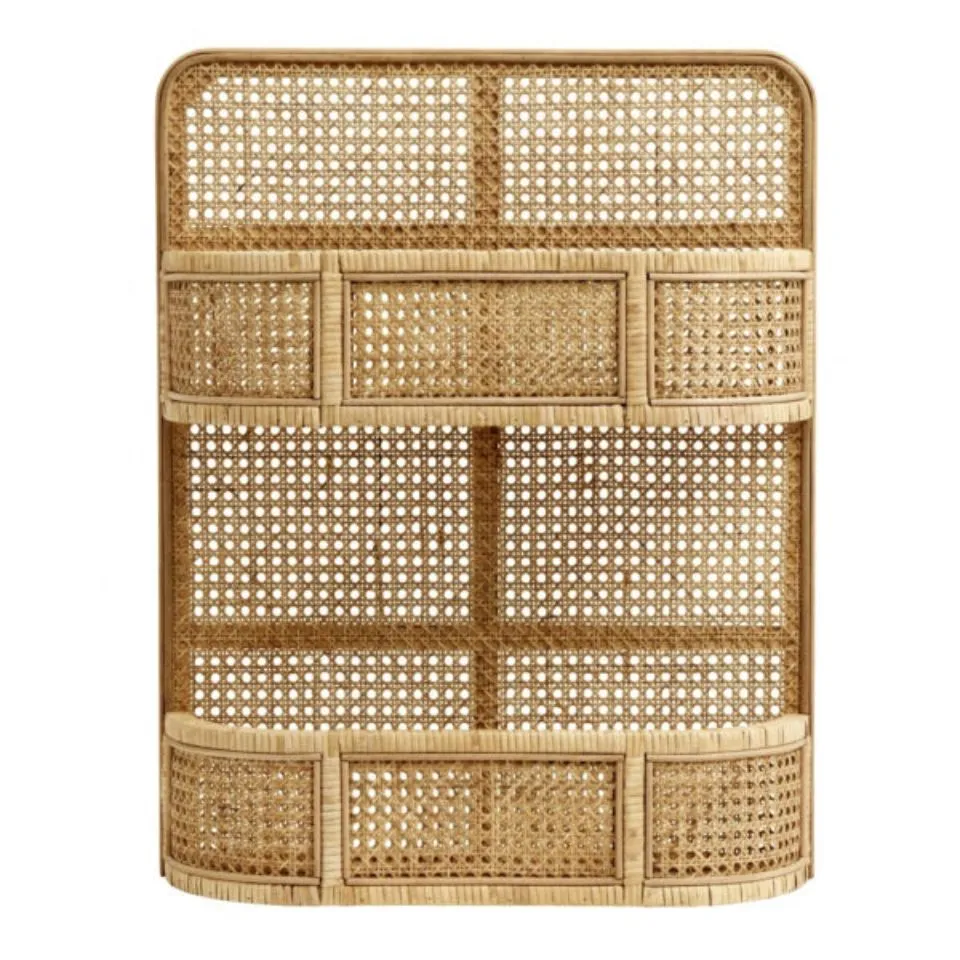 Wicker Rattan Wall Shelf Low Moq