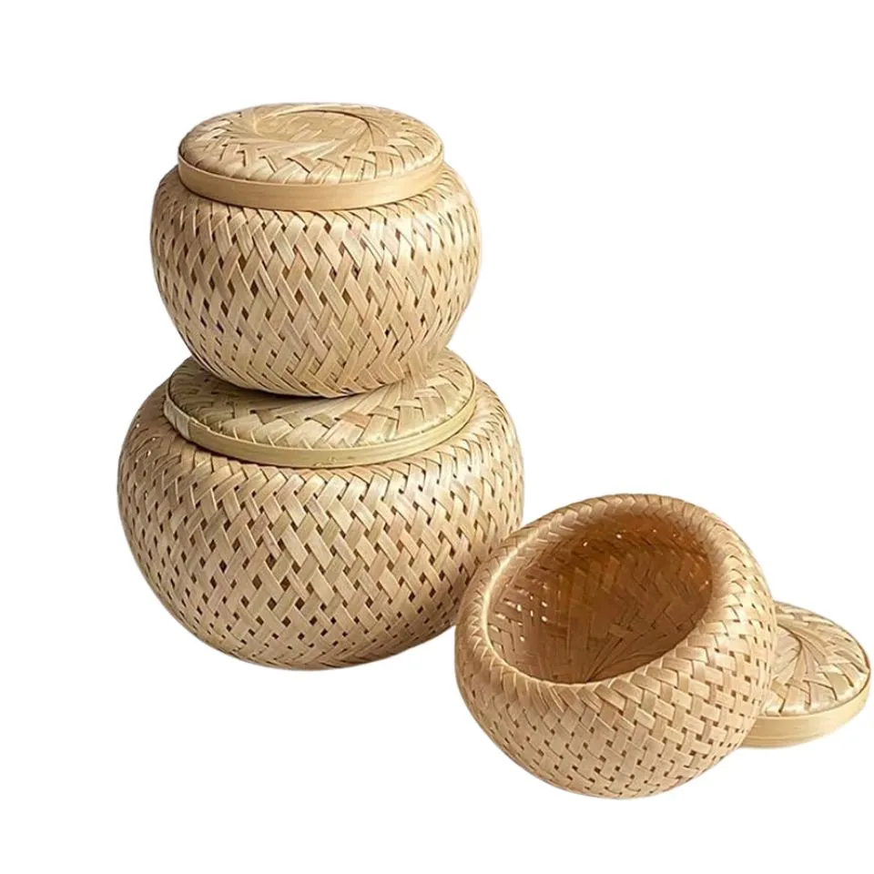 Woven Bamboo Box Container Short Lead Time
