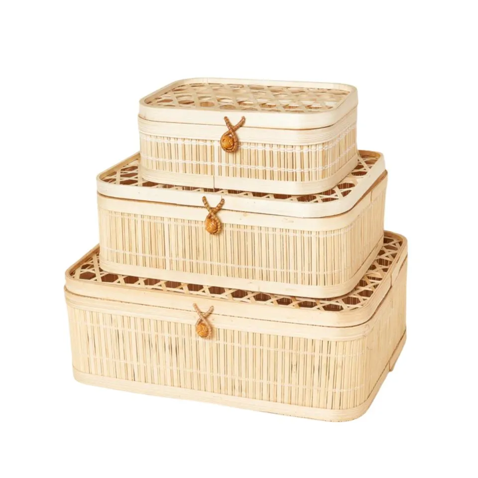 Woven Bamboo Box Container Manufacturer