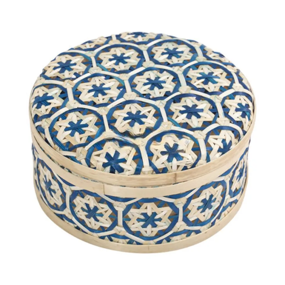 Woven Bamboo Box Container Handicraft