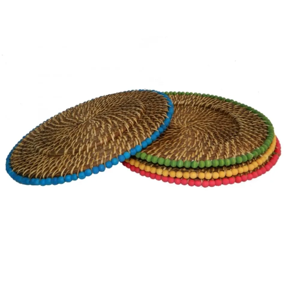 Round Woven Rattan Charger Plate Hight Quality