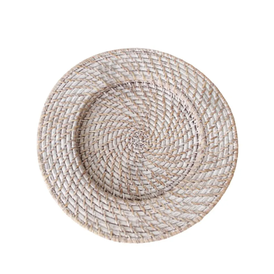 Round Woven Rattan Charger Plate Vietnam