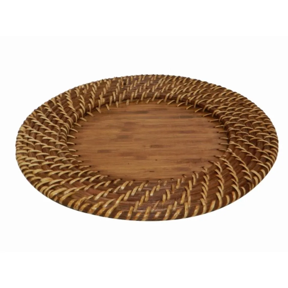 Round Woven Rattan Charger Plate Manufacturer