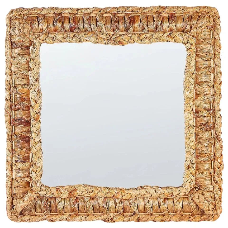 Woven Water Hyacinth Mirror Custom
