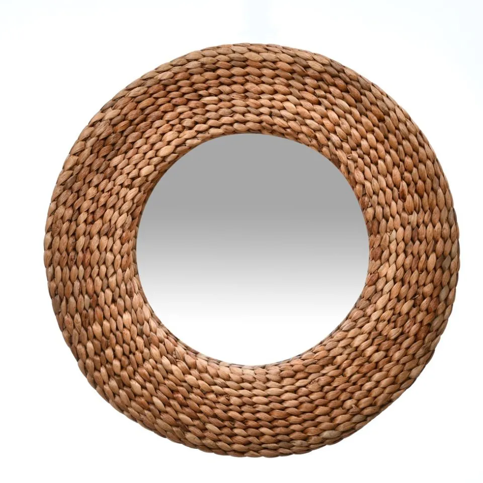 Woven Water Hyacinth Mirror Vietnam